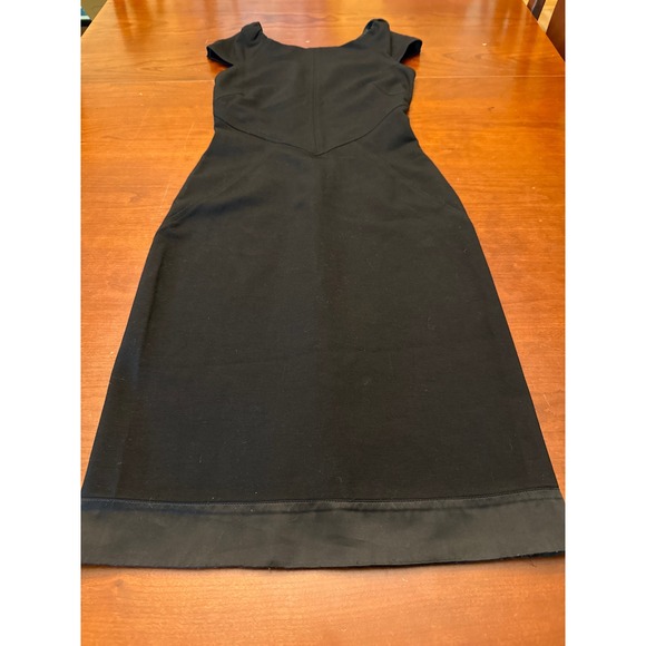 Diane Von‎ Furstenberg dress 2 Helen women's  black seam cap sleeve knee length - Picture 12 of 16